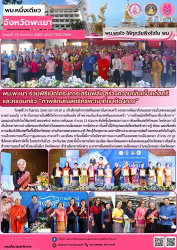 พิธีเปิดโครงการเสริมพลัง สร้างความเข้มแข็งแก่สตรี และครอบครัว